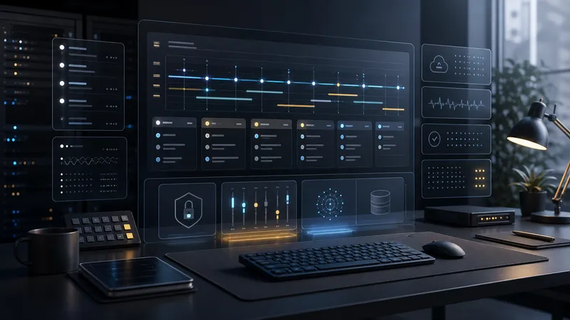 Panel de operaciones de servidor con tareas programadas, backups, health checks y controles de permisos para Codex