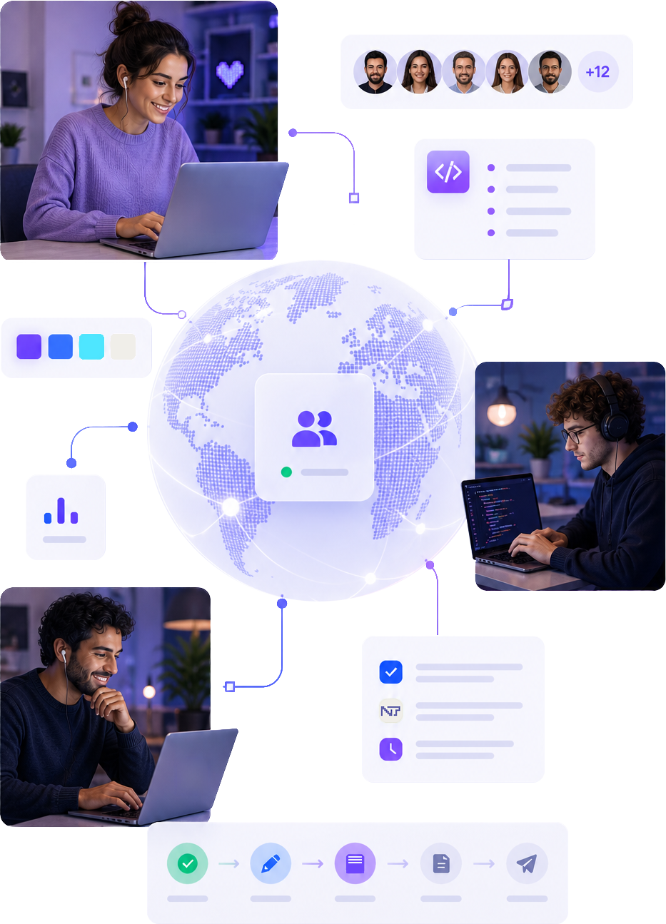 International network of professionals collaborating on design, development, content and digital strategy.