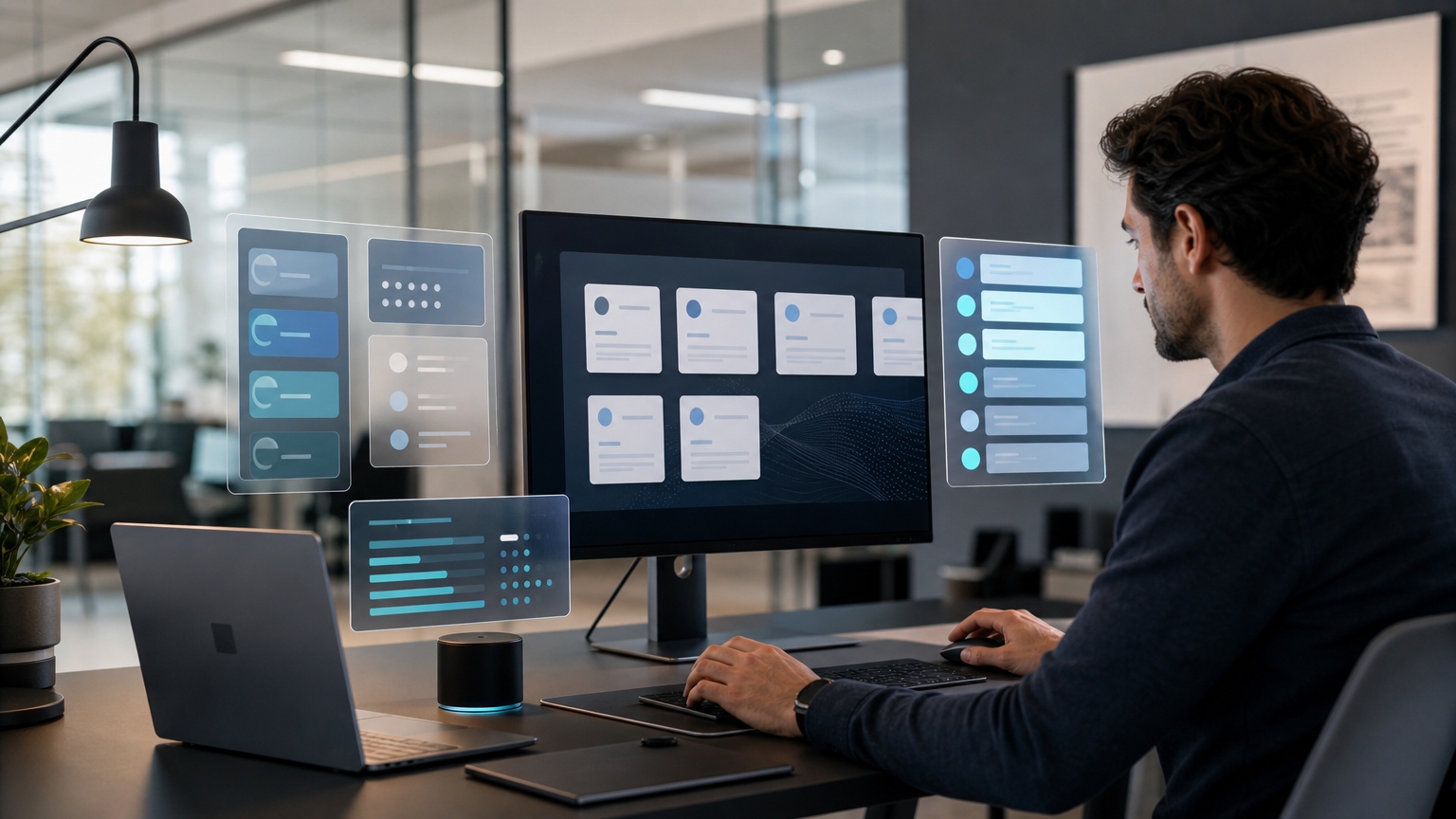Componentes mínimos de una arquitectura de cualificación de leads con IA: entrada, criterios, herramientas, validación, handoff y métricas.