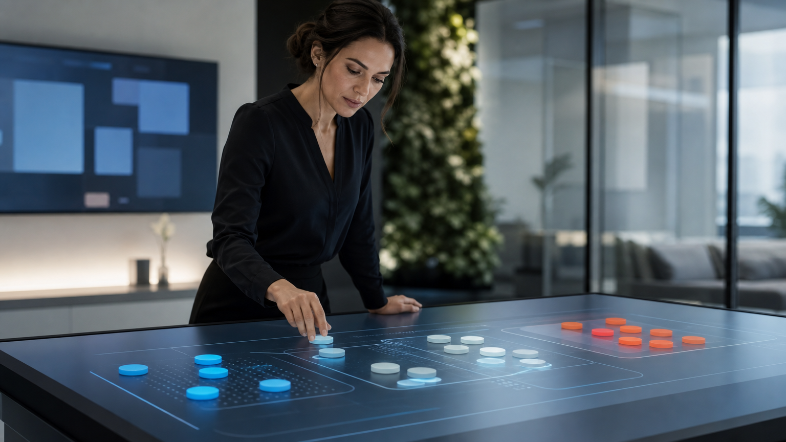 Matriz de riesgo para decidir si una acción comercial puede automatizarse con IA o requiere revisión humana.